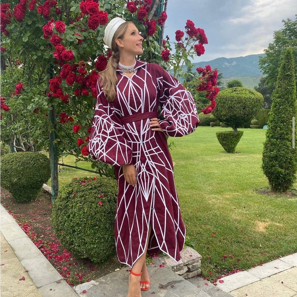 Yuliya Magdych Caftan Pantera size 2 (size 6-8 USA)